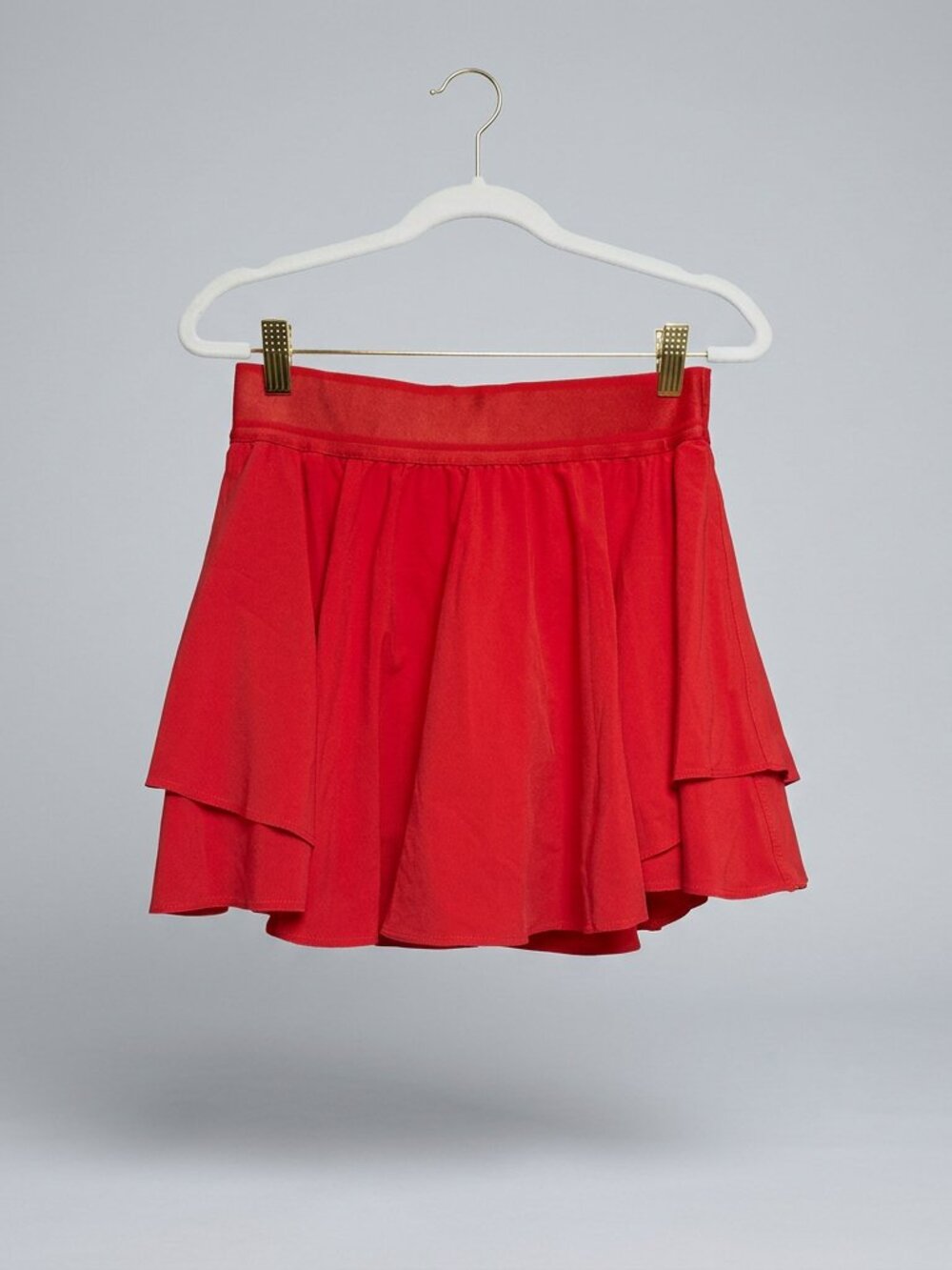 Lululemon Red Ruffle Athletic Skirt Size 6
